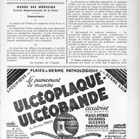 2306 - Page XIII-2293 - Commission régionale de l’Ordre des Médecins de la région de Paris / Ordre des médecins. Conseil Départemental de la Seine / Fédération des Associations amicales de Médecins du Front