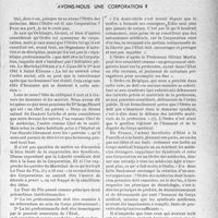 2318 - Page 2305 - Partie professionnelle / Mouvement sanitaire et professionnel. Avons-nous une corporation ?