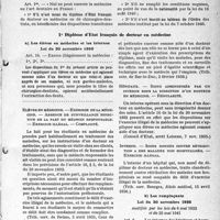 2336 - Page 3 - L’Exercice de la médecine en France / Conditions légales requises pour l’exercice de la médecine. Diplôme d’État français de docteur en médecine. Les élèves en médecine et les internes / Les remplaçants