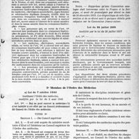 2340 - Page 7 - Conditions légales requises pour l’exercice de la médecine. Qualité de français. Médecine frontalière — Divers / Membre de l’Ordre des Médecins. Loi du 7 octobre 1940