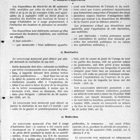 2364 - Page 7 - Législations d’exception. Législation de la guerre 1939-1940. Domaine d’application / Résillation / Réduction