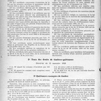 2397 - Page 20 - Certificats médicaux exempts de timbre / Taux des droits de timbres-quittances, Décret-loi du 12 novembre 1938 / Quittances exemptes de timbre