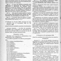 2411 - Page 14 - Déclaration des maladies contagieuses. Décret-loi du 30 octobre 1935 / Décret du 16 mai 1936, modifié par les décrets des 11 novembre 1936 et 26 juillet 1941 / Décret du 21 décembre 1936
