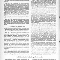 2413 - Page 16 - Déclaration des maladies contagieuses. Décret du 29 novembre 1939 / Décret du 19 mars 1940 / Déclaration des maladies professionnelles