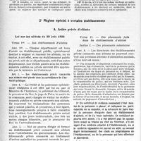 2421 - Page 4 - Principe / Régime spécial à certains établissements. Asiles privés d’aliénés