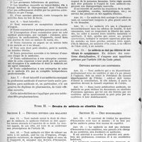 2451 - Page 14 - Code de déontologie. Devoirs généraux du médecin / Devoirs du médecin en clientèle libre. Devoirs envers les malades / Des honoraires