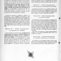 2463 - Page 26 - Instructions. Du secret professionnel. Secret professionnel et certificats / Secret professionnel et médecine de contrôle / Secret professionnel et déclarations de naissance et de décès / Secret professionnel et crimes et délits / Secret professionnel et intérêts personnels du médecin