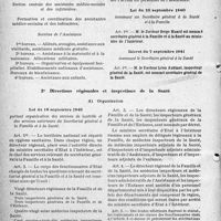 2489 - Page 4 - Organisation intérieure / Directions régionales et inspections de la Santé. Organisation