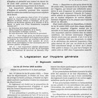 2494 - Page 9 - Directions régionales et inspections de la Santé. Dispositions transitoires / Législation sur l’hygiène générale / Règlements sanitaires
