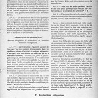 2496 - Page 11 - Déclaration des maladies contagieuses et des causes de décès / Vaccinations obligatoires