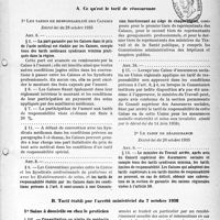 2508 - Page 3 - Tarif limitatif de réassurance des Caisses d’Assurances sociales / Ce qu’est le tarif de réassurance / Tarif établi par l’arrêté ministériel du 7 octobre 1938. Soins à domicile on chez le praticien. Consultation ou visite de médecin ou de médecin spécialiste