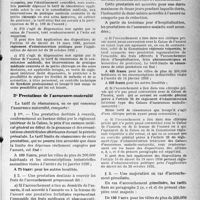 2512 - Page 7 - Tarif établi par l’arrêté ministériel du 7 octobre 1938. Soins à l'hôpital ou à la clinique / Prestations de l’assurance-maternité