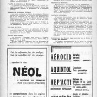 0083 - Page 66 - Dernières nouvelles. Faculté de médecine de Paris / Faculté de médecine de Strasbourg / Médaille du professeur Villaret / Hôpitaux de Paris / Hôpital Saint-Joseph / Clinique nationale des Quinze-Vingts / Hôpitaux de Bordeaux / Institut d'Actinologie / Communiqué du Conseil départemental de la Seine de l’Ordre des Médecins