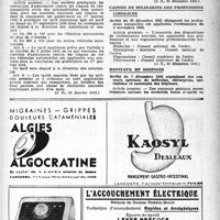 0086 - Page 69 - À travers l’officiel. Assurances automobiles / Assurances sociales / Caisses de solidarité des professions / Hôpitaux et hospices