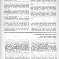 0091 - Page 74 - Partie scientifique. Les fausses alertes urinaires après hystérectomie, (Miction dans le vagin ou par le vagin), par le professeur J. Fiolle et le Dr A. Dor / Traitement des rhinites aiguës, par le Docteur Gabriel Franck