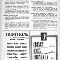 0115 - Page 98 - Dernières nouvelles. Académie de Chirurgie / Hôpitaux de Paris / Hôpitaux communaux de la région sanitaire de Paris / Société de Neurologie de Paris / Croix de la Résistance / Conseil de l’Ordre des Médecins de l'Oise / Hôpital de Limoux (Aude) / Laboratoire municipal de la Ville de Troyes / Dispensaires anti-tuberculeux des Deux-Sèvres / Médecins inspecteurs des écoles de la Marne