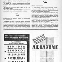 0141 - Page 124 - Échos et commentaires. Une nouvelle atteinte au libre choix / L’importance du service rendu et le montant des honoraires / Marins accoucheurs