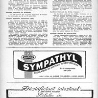 0147 - Page 130 - Dernières nouvelles. Congrès de Chirurgie 1946 / Journées médicales de Bruxelles / Journées médicales tunisiennes 1946 / XLIVe Congrès des médecins aliénistes et neurologistes de France et des Pays de langue française / Syndicat national des médecins français électrologistes et radiologistes / Syndicat National des O. R. L. français / Syndicat médical de Seine-et-Oise