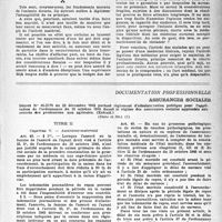 0166 - Page 149 - Partie professionnelle. A propos de l’ « entente directe », par le Dr Mahoudeau / Documentation professionnelle. Assurances sociales. Décret N° 45-2179 du 29 décembre 1945 portant règlement d’administration publique pour l’application de l’ordonnance du 19 octobre 1945 fixant le régime des assurances sociales applicable aux assurés des professions non agricoles. (Extrait), (Suite et fin)