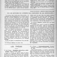 0190 - Page 173 - Partie scientifique. Chronique de la médecine du travail. La silicose, maladie professionnelle. Commentaires de l’ordonnance relative aux réparations dues aux victimes de cette maladie, par le Docteur Roger Amsler et le Docteur Jacques Cady / Consultations médico-chirurgicales. Sur les ruptures de l’intestin par l’explosion de gaz détonnants / Les thèses. Spondylose rhizomélique mélitococcique, par Dr J. -R. Taieb (Thèse de Paris, 1945) / L'hépatosplénographie. Principes, technique, indications et résultats, par Dr J. Frénal (Thèse de, Paris, 1945)