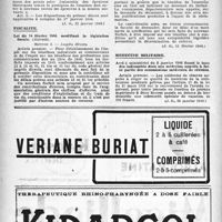 0215 - Page 198 - À travers l’officiel. Enseignement médical / Fiscalité / Médecine militaire