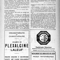 0216 - Page 199 - À travers l’officiel. Organisation de la profession / Santé publique
