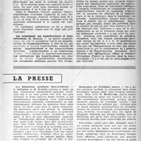 0224 - Page 207 - Partie scientifique. Les sociétés savantes. Société de médecine de Paris. Séance du 26-5-1945. Le traitement médical des Goitres / Les traitements des hyperthyréoses et leurs indications / La presse. Les hématomes spontanés intracérébraux [(La Presse Médicale, 10 novembre 1945)] / Remarques sur l’érythème noueux [(Le Bulletin Médical, 1er novembre 1945)]
