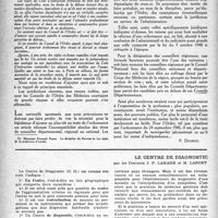 0229 - Page 212 - Partie professionnelle. Organisation professionnelle. Le cumul des fonctions de conseiller départemental, régional et national de l’ordre / Le centre de diagnostic, par les Docteurs J. P. Lamare et M. Larget