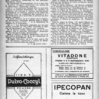 0247 - Page 230 - À travers l’officiel. Exercice de la médecine / Lutte antituberculeuse