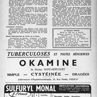 0276 - Page 259 - Dernières nouvelles. Journées Médicales Tunisiennes, avril 1946 / Prescription d'insuline / Conseil départemental de l’Ordre de la Seine / Attributions de voitures automobiles