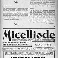 0308 - Page 291 - Échos et commentaires. Ou l’union des médecins français se désagrège / Cela va déjà mieux / Correspondance. application des tarifs. Accidents du travail. Ostéosynthèse pour fracture d’un doigt