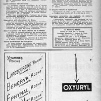 0316 - Page 299 - Dernières nouvelles. Ouverture d'un sanatorium universitaire français enForêt Noire / Société médicale d’Aix-les-Bains / Dispensaires anti-tuberculeux du Doubs / Médecin-inspecteur des Écoles (départ, de la Savoie) / Hôpital psychiatrique de Saint-Dizier / Ligue nationale française contre le péril vénérien / Médaille du professeur Fernand Arloing / Xe Congrès français de Gynécologie / Association corporative des étudiants en médecine de Paris (service des remplacements)