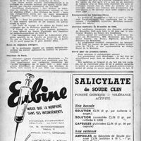 0347 - Page 330 - Dernières nouvelles. Institut d’Hygiène de la Faculté de médecine de Paris / École de médecine d’Angers / Hôpitaux de Paris / Enseignement des hôpitaux libres / Journées médicales de Bruxelles de 1946 / Alerte pour les produits laitiers