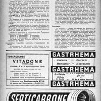 0349 - Page 332 - Dernières nouvelles. Chambre syndicale de Médecine de la Seine / Commission tripartite nationale d’approbation des tarifs / Nécrologie [Docteur J. Lohéac, Cécile Lohéac, Madame Maurice Perrin]