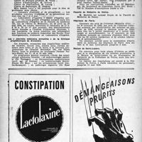 0379 - Page 362 - Dernières nouvelles. Académie de médecine / Faculté de Médecine de Paris / Les " Journées médicales annuelles " de la Clinique propédeutique de Broussais / Faculté de Médecine de Nancy / Hôpitaux de Paris / Maison de Saint-Lazare