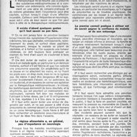 0388 - Page 371 - Partie scientifique. Régimes et conseils pratiques dans les affections du système nerveux, par M. Georges Boudin. Il existe d'abord quelques gestes qu’il faut savoir ne pas faire / Le régime alimentaire a en général, peu d’importance en neurologie / Le premier conseil pratique à utiliser est de savoir gagner la confiance du malade et de son entourage