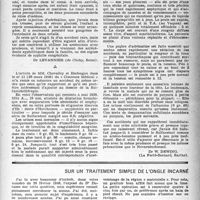 0392 - Page 375 - Partie scientifique. A propos des accidents du sulfarsenobenzol / Sur un traitement simple de l’ongle incarné