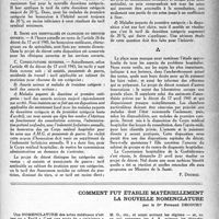 0402 - Page 385 - Partie professionnelle. Organisation professionnelle. Le désordre actuel du régime hospitalier / Comment fut établie matériellement la nouvelle nomenclature, par le Dr Fernand Decourt