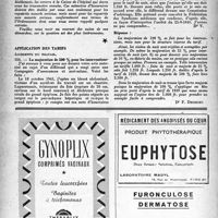 0413 - Page 396 - Correspondance. Aide médicale temporaire. Aide Médicale Temporaire et Assurances sociales / Application des tarifs. Accidents du travail. La majoration de 100 % pour les interventions*