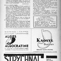 0420 - Page 403 - Dernières nouvelles. Chambre Syndicale des médecins de la Seine / Union des médecins français / La Fondation Georges Rénon / Conseil Départemental de la Seine de l’Ordre des Médecins