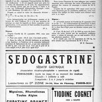 0446 - Page 429 - Correspondance. Application de tarifs d’honoraires. Accidents du travail. Visite des dimanches / Soins donnés par les auxiliaires médicaux