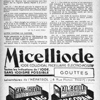 0455 - Page 438 - À travers l’officiel. Auxiliaires médicaux / Lutte contre le cancer