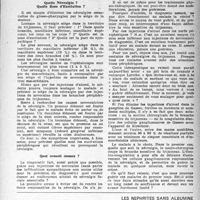 0460 - Page 443 - Partie scientifique. Comment traiter une névralgie du trijumeau ?, J. -P. Grinda. Est-ce bien une névralgie essentielle ? / Quelle Névralgie ? Quelle Zone d’Excitation ? / Quel conseil donner ? / Les néphrites sans albumine, par Jean P. Porge