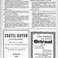 0483 - Page 466 - Dernières nouvelles. Faculté de médecine de Paris / Hôpitaux de Paris / Groupe hospitalier Paul-Brousse / Laboratoire municipal de la ville de Troyes / Sanatorium Etienne-Clémentel (Allier) / Association française d’Urologie : Prix Taesch / Mutualité familiale
