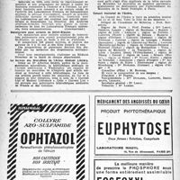 0485 - Page 468 - Dernières nouvelles. Fondation « Sanatorium des Étudiants » / Les « Archives Internationales des Brucelloses » / Sanatorium pour enfants de Saint-Blasien / Le Service des Microfilms de l’Army Médical Library / Conseil National de l’Ordre