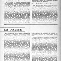 0496 - Page 479 - Partie scientifique. Les sociétés savantes. Société française de gynécologie. Séance du 19-11-1945. A propos de deux images d’oblitération tubaire bilatérale après hystérographie / Phlébites et embolies en chirurgie gynécologique. Médications nouvelles / Un cas d’endométriome du ligament rond / La presse. Des inconvénients et des limites de l’endoscopie en urologie [(Paris-Médical, 6 avril 1946)] / Le virage révélateur spontané de réactions cutanées tuberculiniques, antérieurement négatives [(Paris-Médical, 6 avril 1946)]