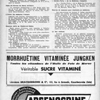 0515 - Page 498 - Dernières nouvelles. Faculté de Médecine de Paris / École du Service de Santé militaire / L’Union des médecins français / Hospices civils de Chalon-sur-Saône / « Garden-Party » de la Médecine française / Bourses de vacances pour étudiants en médecine / Le Sou médical