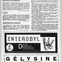 0519 - Page 502 - À travers l’officiel. Cessation des hostilités / Loyers / Thermomètres médicaux / Médecins étrangers