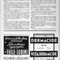 0542 - Page 525 - Correspondance. Automobilisme. Comment détartrer un radiateur ? / Vérification de la charge d’une batterie