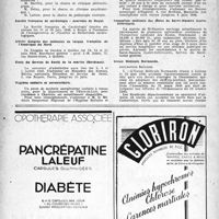 0547 - Page 530 - Dernières nouvelles. Faculté de Médecine de Paris / Société française de cardiologie : Journées de Royat / XVIIIe Congrès des médecins de langue française de l’Amérique du Nord / École du Service de Santé de la marine (Bordeaux) / Hygiène scolaire et universitaire / Inspection médicale scolaire de la Ville de Marseille / Inspection médicale des écoles de Saint-Nazaire (Loire- Inférieure) / Union Médicale Normande